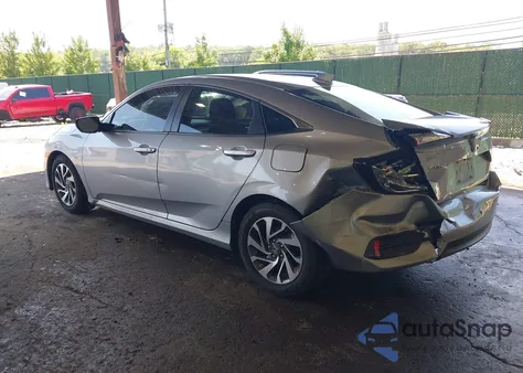 2018 Honda Civic Ex из США, поврежденный, VIN 2HGFC2F7XJH502644